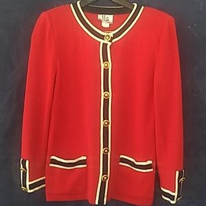 Vintage Mita Red Sweater Blazer